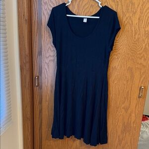 Old Navy Black Midi Dress